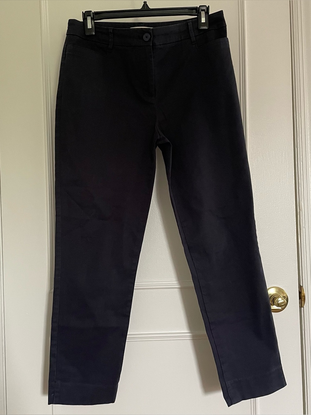 Talbots Navy Blue Straight-Leg Women's Pants, Size 4